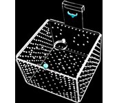 Acylic Fish Tank Isolation Box Wall Mount 3mm Caliber Aquarium Incubation Box with Cover Floating Hatching Box Home