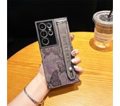 Cloth phone case with wristband For Samsung Galaxy S24Ultra S23Ultra S22Ultra butterfly pattern