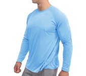 Men's UPF 50+ Rash Guard Long Sleeve Athletic T-shirts