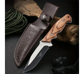 Cuchillo De Sobrevivencia Portátil Para Camping Cuchillo Recto Pequeño Con Borde Afilado Cuchillo De Outdoor Cuchillo De Mano Y Carne (con Funda)