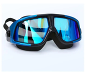 Gafas de natación profesionales con marco grande, lentes chapadas para miopía, gafas de buceo con dioptrías antiniebla, Anti-UV, estuche para gafas para hombres y mujeres