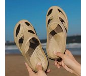 Zapatillas de los hombres de verano exterior desgaste deportes al aire libre serie hueco de forma especial de vadear agujero zapatos sandalias de playa pareja
