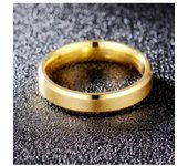 Popular europeo y americano, anillo mate de acero de titanio, anillo de acero inoxidable liso para hombre, joyería de Amazon
