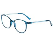 Men's and women's round metal reading glasses, ultra light spring hinge lenses, vision care, refractive power+2023~+1.00, 4.0