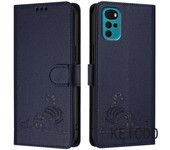 For Motorola Moto G22 E32s E32 E22s G71 G72 G73 G84 4G Soporte De Carcasa De Cepillo Antirrobo Indio Impreso Para Gatos