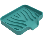 Jabonera de silicona para baño, soporte para barra de jabón autodrenante, fregadero de cocina, jabonera, esponja, almohadilla de drenaje, dispensador de jabón para encimera