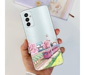 For Samung Galaxy M13 SM-M135F Case Bumper Soft Clear TPU Silicone Back Shell Cover For Samsung M13 M33 M53 5G Flower Ins Capas