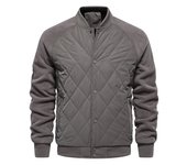 AIOPESON-Chaqueta Bomber de béisbol forrada de forro polar grueso para hombre, prendas de vestir cálidas, abrigos de invierno