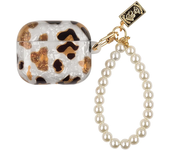 Pearl Earphone Cases For Airpods Pro 2 Leopard Pendant Headphone Protective Cover For Apple Airpod 3 Pro 2 1 3rd Generation Case