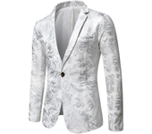Mens Blazer Jacket Fashion Business Handsome British Style Casual Slim-fit Print Wedding Work Hot Chick At The Bar  Blazers