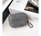 Denim Protective Case with Fabric Pattern  for 2022 2023 AirPodsPro2 Earphone Case PU Belt Buckle
