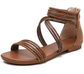 Roman style women's summer flat shoes