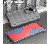 KEYSION Shockproof Case for Huawei P60 Pro Anti-skid Soft Silicone Phone Back Cover for Huawei Nova 11 Pro 11i 9 8i Y71 Y70 Y61