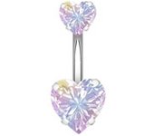 1Pc 14g  surgical steel belly piercing aaa zircon 2022 new tunnel ball piercings clear 14g belly button ring body jewellery