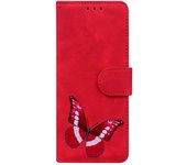 For Xiaomi redmi note 8T 10 14C 14t k30 pro 10pro carcasa antitranspirante textura de la piel con gran de cuero mariposa tap