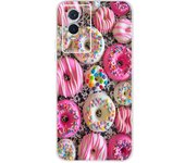 For Vivo Y76 5G 2021 Case Fundas Donut Butterfly Pattern Painting Etui Back Cover For Vivo Y76 Y 76 VIVOY76 5G Silicone Tpu Case