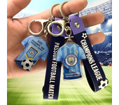 Football Star Keychain Messi Ronaldo Mbappe Neymar Preliminaries Peripheral Car Backpack Keyring Pendant Birthday Sports Gifts