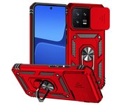 Full Cover For Xiaomi 13 Case For Xiaomi 13 Bumper Push Window Magnetic Phone Holder Back Case For Xiaomi 13 Case 6.36 inch