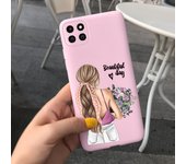 For Samsung A22 Case Flower Gril Silicone Soft Phone Cases For Samsung Galaxy A22 5G A 22 A226B SM-A226B Back Cover Bumper