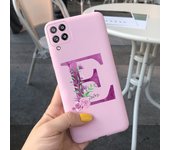 Case For Samsung Galaxy A22 Cases Lovely Letters Flower Phone Cover Silicone Funda For Coque Samsung A22 4G 5G A 22 2021 Housing