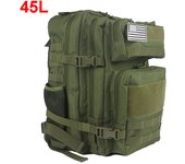Mochila táctica militar de 25L y 45L para acampada, morral de viaje para deportes al aire libre, Molle, senderismo, senderismo, bo