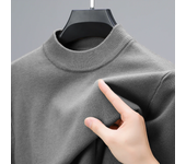 Half Turtleneck Knitwear Sweater New Autumn/Winter Mock Neck Sweatshirts Solid Color Pullovers Man Brand Casual Mens Clothing