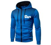 Men's Days Letter Printed Zipper Hoodie Coat Casual Sports Tops Mens Hoody Sweater Spring Autumn Warm Cardigan Sweatshirt