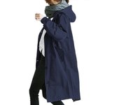 Abrigo de mujer, estilo casual de otoño, gabardina, temperamento de media longitud de mujer, cintura y abrigo de manga larga