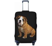 Custom Frenchie Dog French Bulldog Travel Lage Dust Proof Suitcase Cover Protector Fit 18-32 Inch
