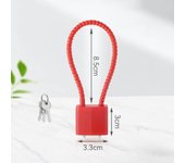Durable Multifunctional Cable Lock Soft Equipped with Keys Padlock Flexible Rust-proof Suitcase Lock File Cabinet
