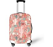 Daisy Luggage Cover Dustproof Waterproof Luggage Cover Set Suitable for 18-32 Inch Decorative Luggage Protector Machine Washable -Alpaca Cactus