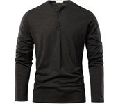 Henery Men's Long Sleeve Classic Quality Casual T-shirt for Men Fashion Style For All Seasons Men's Fashion
