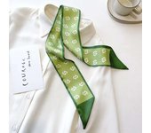 88x 7cm Wrap Poly Silk Slip Twill Y Narrow Edge perfume Small Long Scarf Design
