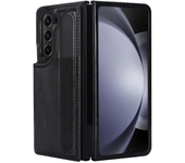 Cartera de Cuero para Samsung Galaxy Z Fold Funda de Teléfono con Doble Hebilla y Tarjetero