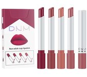 Pipe Fine Lipsticks 4 Quad Set, brillo de labios mate antiadherente polarizado cálido de terciopelo