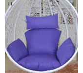 Hanging Swing Egg Chair Cushion Cover Patio Large Round Papasan Pad Detachable Garden Lounger Cushion Cover  (No Filling)