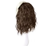 Korean Style Synthetic Headband Wigs Hairpieces Clip in Half Headband Wig Fake Hair Natural Short Wavy Curly Bob Hair Party