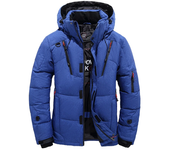 Nueva Chaqueta De Plumón Para Hombre Invierno Parka Con Capucha Exteriores Gruesas Y Cálidas Oversized Moda 2024 Chaquetas De Pluma Con Cierre De Cremallera