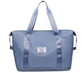 Maleta de Viaje Plegable 60L | Bolso Deportivo Multiusos Impermeable (Gimnasio/Yoga/Viaje) - Diseño Extensible con Compartimento para Calzado (Nylon Resistente, Tamaño A3 42x29.7cm)