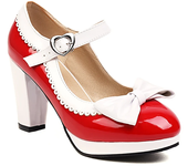 Sweet Bow-tied High Heels Shoes Woman Candy Color Heeled Pumps Large Size Office Party Wedding Shoes