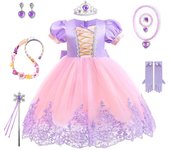 Princess dress for girls summer fantasy party clothes Aurora Rapunzel Cinderella Sleeping Beauty Carnival Christmas costume