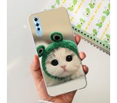 Lovely Cat Pattern Back Case For Vivo Y7s Cases Child Fashion Soft TPU Clear Silicone Bumper For Vivo Y7s V1913A V1913T Capas