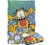 Garfield Goofy Face Silky Touch Soft Throw Blanket Thick Flannel for Gift Fits Sofa Bed Travel All Season Use