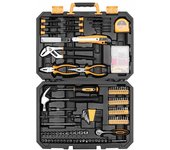 DEKO 196Pcs 198Pcs Professional Car Repair Tool Set Auto Ratchet Spanner ScrewdriverSocket Mechanics Tools Kit W/ Blow-Molding Box