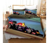 Red Racing Car 3D Kids Boy Bedding Set F1 Game Racer Printing Duvet Cover 2/3pcs Bedclothes with Pillowcase Twin Full Bedspread