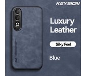 KEYSION Luxury Retro PU Leather Case for OnePlus Nord CE 4 5G Soft Silicone+PC Shockproof Phone Back Cover for OnePlus 1+Ace 3V