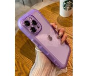 hockproof Silicone Bumper Clear Phone Case For iPhone  14 13 12 11 Pro Max X Plus Lens Protection Transparent Cover