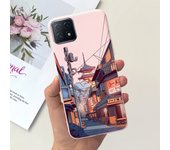 For Oppo A73 5G Case CPH2161 Marcle Painted Cover Matte Silicone Soft TPU Phone Case For Oppo A73 Global 5G Fundas Bumper Capas
