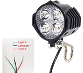Ebike Turn Signal Rear Light Brake Include 48V 36V E-Bike Headlight with Switch DK336 For Electric Bike and Scooter Lamp