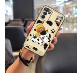 Phone Pouch Anti-dust Phone Case For OPPO Reno6 Pro Durable Mobile Case Fashion Design Cartoon Shockproof TPU Protective